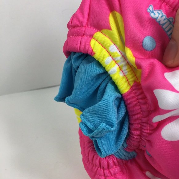 Swimschool Reusable Swim Diaper UPF 50 Level 1 18-22 lbs 12 Months Swim Pink New - Picture 9 of 12